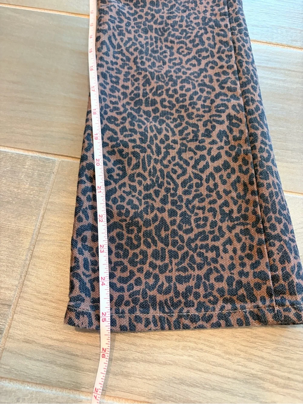 J. Crew Brown & Black Leopard-Print Jeans
